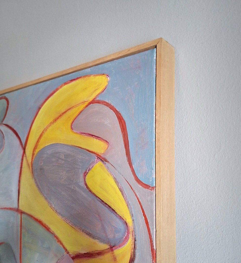 what makes the artwork more unique is the artist made presentation frame